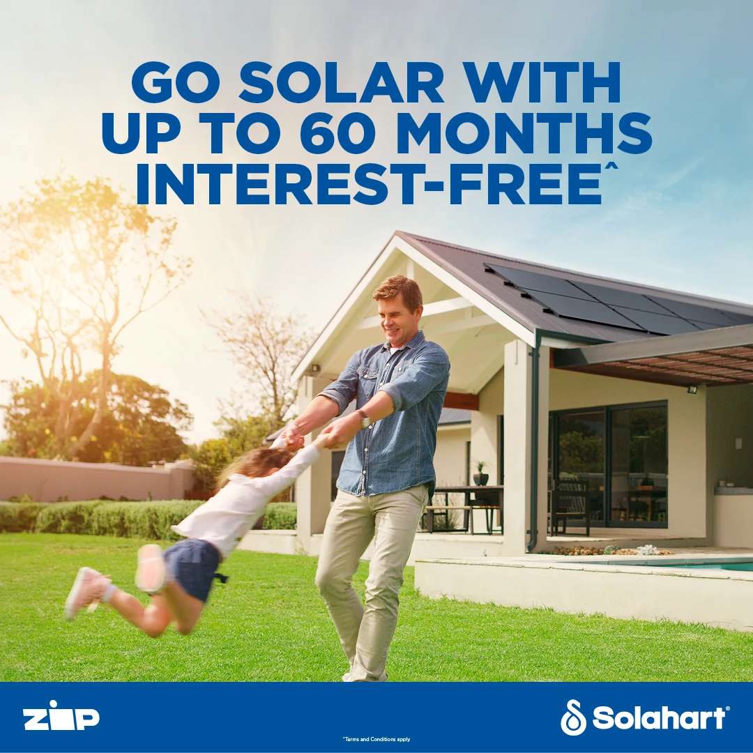 60 months interest free finance on solar with Solahart